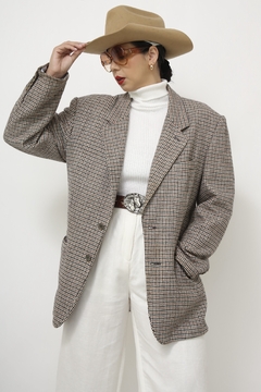Blazer classico WITCHER camelo bco xadrez