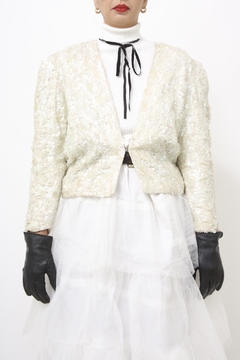 Imagem do BLAZER PAETE FORRADO VINTAGE CROPPED