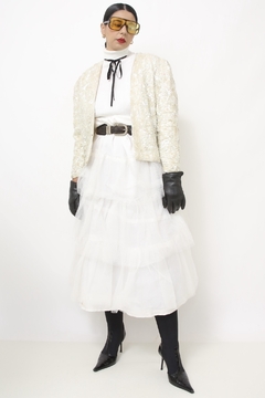 Imagem do BLAZER PAETE FORRADO VINTAGE CROPPED