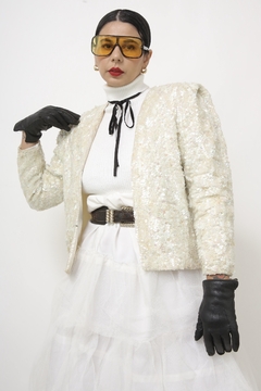 BLAZER PAETE FORRADO VINTAGE CROPPED na internet