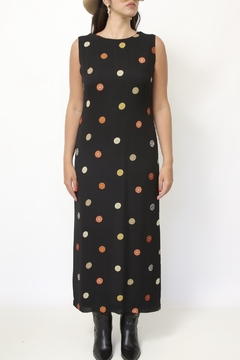 Vestido longo viscose estampado ROGERIO COSTA - comprar online