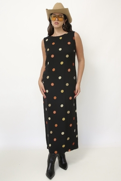 Imagem do Vestido longo viscose estampado ROGERIO COSTA