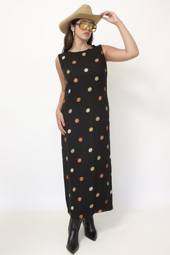 Vestido longo viscose estampado ROGERIO COSTA - loja online