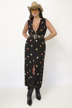 Imagem do Vestido longo viscose estampado ROGERIO COSTA