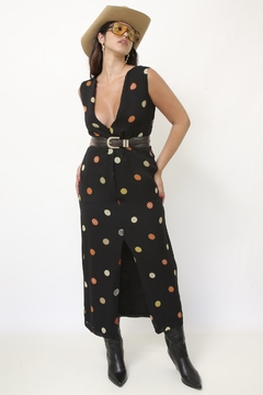 Vestido longo viscose estampado ROGERIO COSTA na internet