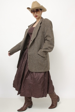 Blazer xadrez marrom PASSAPORT - loja online