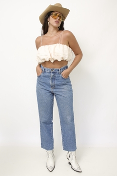 Calça jeans cintura alta classica - loja online