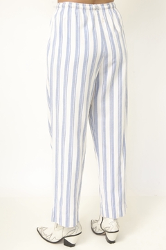 Calça listras azul vintage - Capichó Brechó