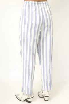 Calça listras azul vintage - Capichó Brechó