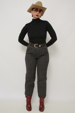 Calça cinza CALVIN KLEIN lã - Capichó Brechó