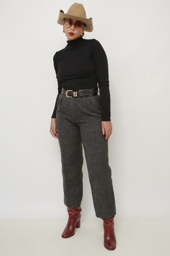 Calça cinza CALVIN KLEIN lã