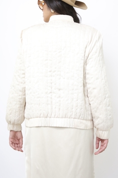 Jaqueta acetinada bomber vintage - comprar online