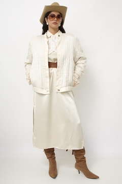 Jaqueta acetinada bomber vintage na internet