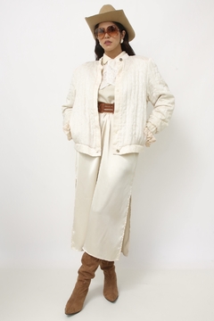 Jaqueta acetinada bomber vintage - Capichó Brechó