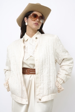 Jaqueta acetinada bomber vintage - Capichó Brechó