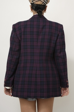 Blazer xadrez roxo forrado GREGORY - loja online
