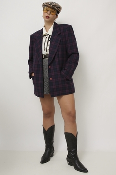 Blazer xadrez roxo forrado GREGORY - comprar online
