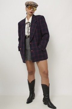 Blazer xadrez roxo forrado GREGORY - comprar online