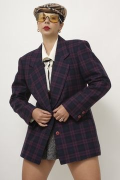 Blazer xadrez roxo forrado GREGORY na internet