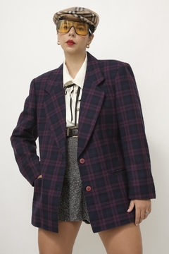 Blazer xadrez roxo forrado GREGORY - comprar online