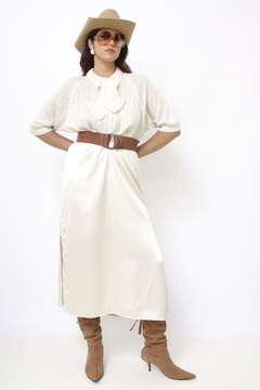 Polo tricot creme vintage