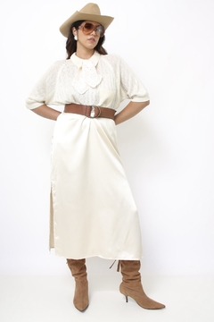 Imagem do Polo tricot creme vintage