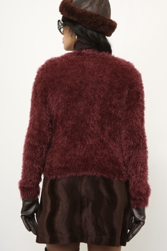 Cardigan feolpudo polimida bordo - loja online