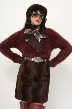 Cardigan feolpudo polimida bordo - comprar online