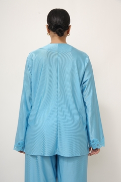 Conjunto de pijama azul BLUSA + CALÇA na internet