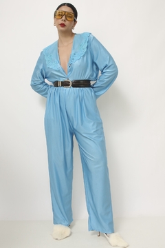 Conjunto de pijama azul BLUSA + CALÇA - Capichó Brechó