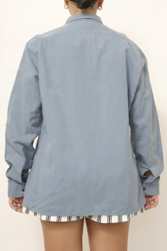 Camisa YSL azul vintage na internet