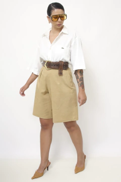 Camisa CHEMISE LACOSTE branca C.G.C - loja online