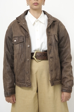 Jaqueta couro SIBERIAN marrom - comprar online