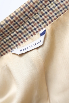 Blazer xadrez italiano bege vintage - comprar online