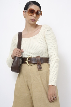 Blusa tricot suspiros na internet