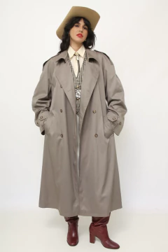 Trench Coat cinza BAKER ST clothing