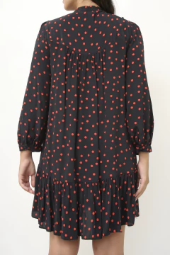 Imagem do Vestido preto ZARA poa viscose