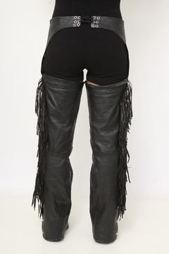 Calça couro franja chapadera cowboy - Capichó Brechó