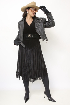 Jaqueta couro biker vintage - comprar online