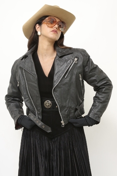 Imagem do Jaqueta couro biker vintage