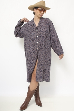 Vestido 100% seda estampado - comprar online