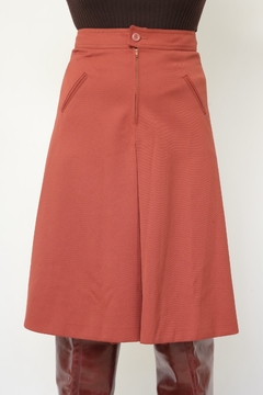 Bermudão telha vintage pregas - loja online