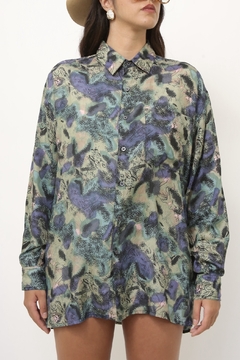 Imagem do Camisa 100% seda estampada