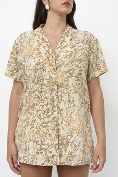 Imagem do Camisa poliester estampa western marmore