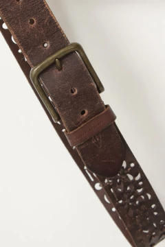 Cinto MORMAI couro marrom - comprar online