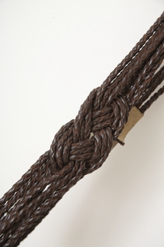 Cinto trisse marrom BOB STORE nó - comprar online
