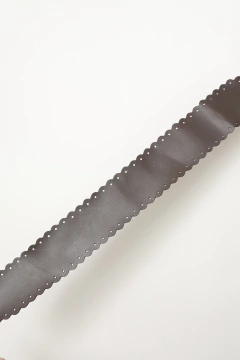 Cinto couro dupla face marrom amarração na internet