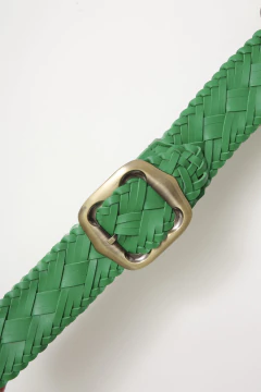 Cinto verde trisse largo PU