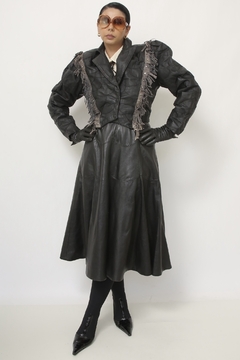 Imagem do Jaqueta couro cropped franja western