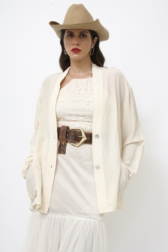 Blazer 100% seda vintage - loja online